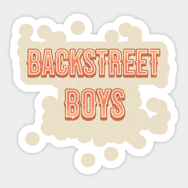 backstreet Text vintage Sticker by FlayingDutchman